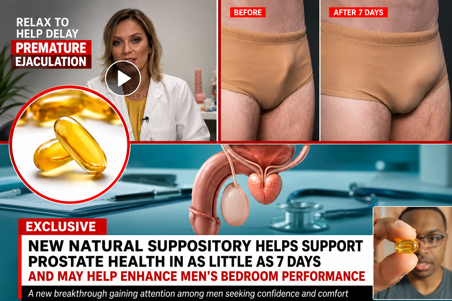 Exclusive: the natural suppository capsule under review, with before-and-after documentation from a 7-day trial